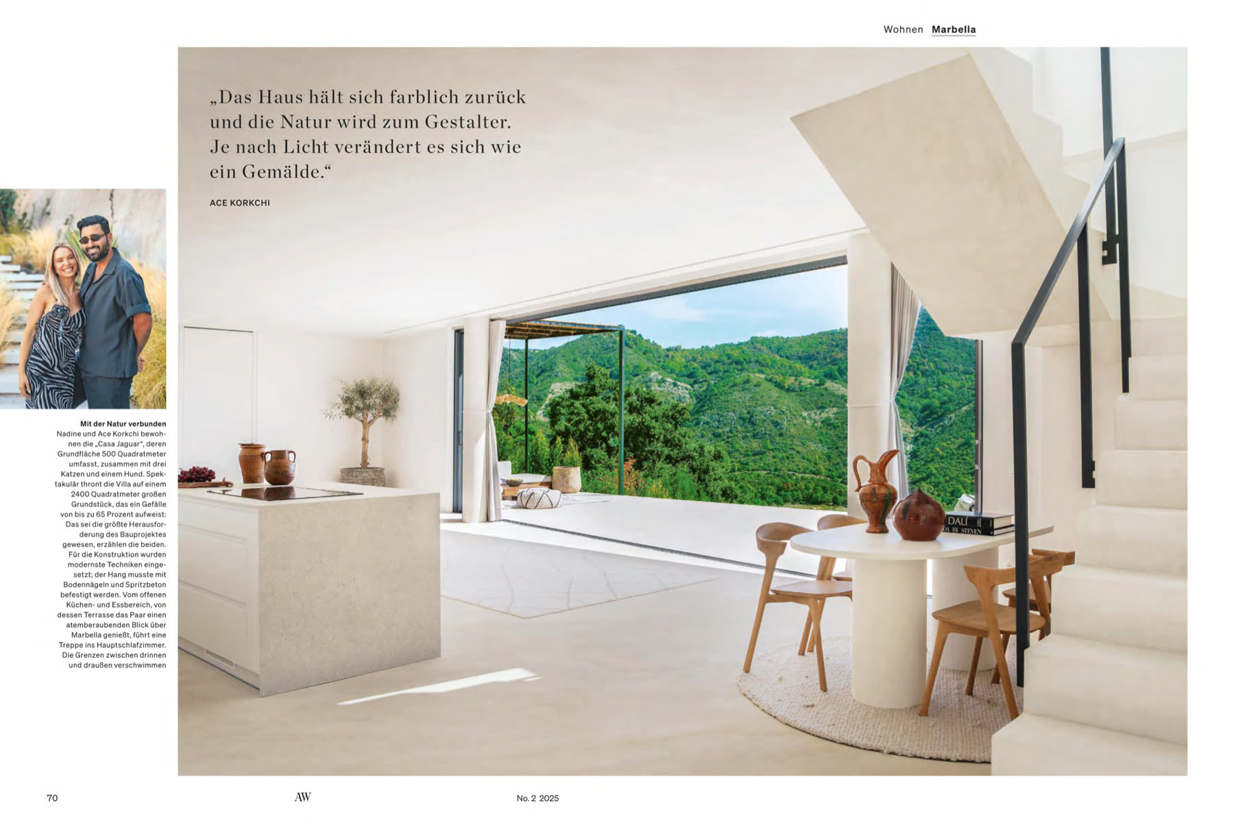 A&W spread — owner quote and stair